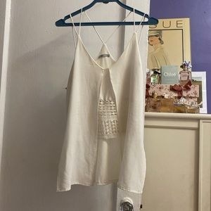 Zara off white top